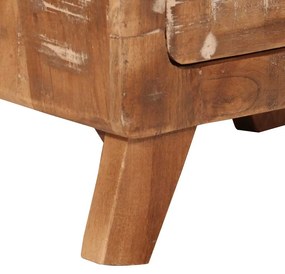 Κομοδίνο 40x32x46 cm Στερεό ξύλο αναγεννημένο - Καφέ