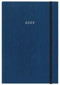 Next ημερολόγιο 2025 fabric ημερήσιο δετό μπλε  με λάστιχο 12x17εκ.  τμχ.