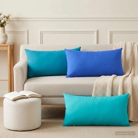 vidaXL Κάλυμμα Μαξιλαριού 6 pcs HEERLEN Γαλάζιο 40 x 80 cm Πολυεστέρας