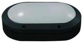 Απλίκα Φωτιστικό Τοίχου Οβάλ E27 60W IP54 ACA-HI4022BMS-Μαύρο HI4022BMS