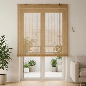 vidaXL Ρόλερ (στόρι) Καφέ 160 x 220 cm Μπαμπού