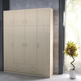Ντουλάπα Τετράφυλλη Με Πατάρι Νο. 31 200x240x55 Wallnut  SARRIS809699