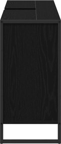 vidaXL Ντουλάπι Μπάνιου Μαύρη Οξυά 60 x 30 x 60 cm Επεξεργασμένο ξύλο