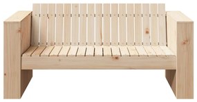 vidaXL Καναπές Κήπου Καφέ 134 x 60 x 62 cm Μασίφ ξύλο πεύκου