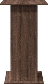 vidaXL Τραπέζι Μπαρ με Ράφια Καφέ Δρυς 60x60x102 εκ. Επεξεργ. Ξύλο