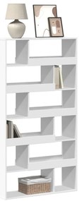 vidaXL Βιβλιοθήκη Λευκή 100x33x187,5 εκ. Επεξ. Ξύλο