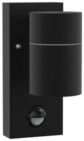 vidaXL Εξωτερικά Φωτιστικά Τοίχου 2 pcs Μαύρο 6.5 x 10.5 x 16 εκ.