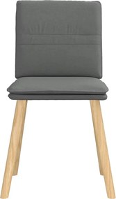 vidaXL Καρέκλες Τραπεζαρίας 6 τεμ Σκ. Γκρι Υφασμάτινες