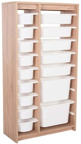 Συρταριέρα Παιδική Sani HM18204.03 69x30x131,5cm Sonoma-White
