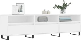 vidaXL Έπιπλο Τηλεόρασης Λευκό 150x30x44,5 εκ. Επεξεργασμένο Ξύλο