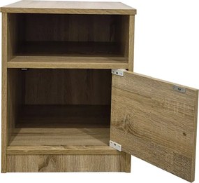 Κομοδίνο Lenea pakoworld sonoma 40x40x50εκ