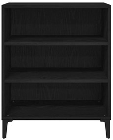 vidaXL Πλαϊνό γραφείο Μαύρη δρυς 57 x 35 x 70 εκ Επεξεργασμένο ξύλο
