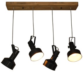 HL-243S-4P FARCOM BLACK PENDANT HOMELIGHTING 77-3050