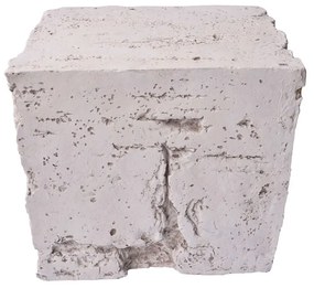 ZEUS SIDE TABLE ΓΚΡΙ 51x40,5xH46cm - 04-1182