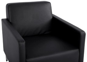 Πολυθρόνα NELLIE C3159.11 με PU Μαύρο 64x71x71Υ εκ. 64x71x71 εκ.