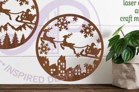 Intra απο ξύλο plywood 3mm-4mm πάχος - Χριστουγεννιάτικες επιγραφές τοίχου 2 Επιλογές, Δίασταση 40x50 cm INTRAFABR-80352673