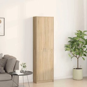 vidaXL Ντουλάπι Δρύς Sonoma 55 x 25 x 189 εκ. Επεξεργασμένο Ξύλο