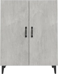 vidaXL Ντουλάπι Γκρι Σκυροδέματος 70 x 34 x 90εκ. Επεξεργασμένο Ξύλο