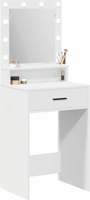 vidaXL Τραπέζι περιποίησης Λευκό 50 x 41 x 135 εκ Επεξεργασμένο ξύλο