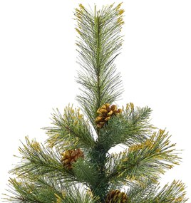 vidaXL Χριστουγεννιάτικο Δέντρο Τεχνητό Αρθρωτό με Κουκουνάρια 150 εκ.