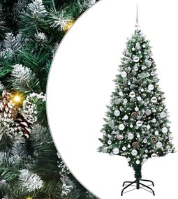 vidaXL Τεχνητό Χριστουγεννιάτικο Δέντρο με 300 LED Πράσινο 180 cm