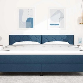 vidaXL LED κεφαλάρι Μπλε 180 cm ύφασμα