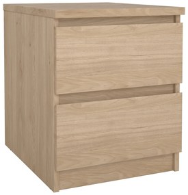Insi Naia κομοδίνο με 2 συρτάρια 40,4x50x49,5εκ. Jackson Hickory  0191.TV30