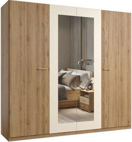 Ντουλάπα Verti με καθρέπτη τετράφυλλη