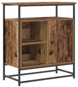 vidaXL Μπουφές Παλιού Ξύλου 69x35x80 εκ Επεξεργασμένο Ξύλο και Χάλυβας