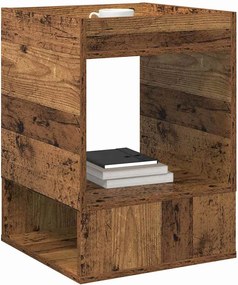 vidaXL End Table Παλιό ξύλο 40 x 40 x 56 εκ. Επεξεργασμένο ξύλο