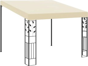 vidaXL Κιόσκι Επιτοίχιο Κρεμ 3 x 3 x 2,5 μ.