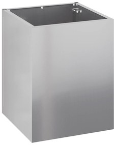 vidaXL Γλάστρα Κήπου Ασημί 50 x 32 x 40 εκ Γαλβανισμένος χάλυβας