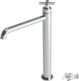La Torre Elle Cross Chrome 38016 – Μπαταρία επιτραπέζιου νιπτήρα