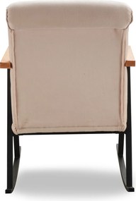 Κουνιστή Πολυθρόνα Κρέμα YOKA 86x64x96