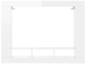vidaXL Έπιπλο Τηλεόρασης Γυαλ. Λευκό 152x22x113 εκ. Επεξεργασμένο Ξύλο