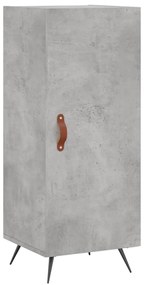 vidaXL Ντουλάπι Γκρι Σκυροδέματος 34,5x34x180 εκ. Επεξεργασμένο Ξύλο