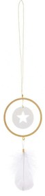 Στολίδι Χριστουγεννιάτικο Circle LBTRD0089617 Φ8cm White-Gold Raeder