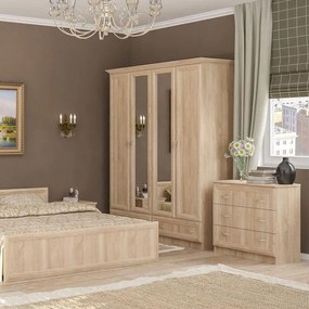 Συρταριέρα Rebecca με 3 συρτάρια sonoma 80,5x38x77εκ 80.5x38x77 εκ.