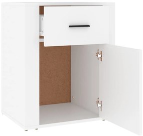 vidaXL Κομοδίνο Λευκό 50 x 36 x 60 εκ. από Επεξεργασμένο Ξύλο