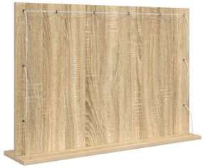 vidaXL Καθρέφτης Vanity  Sonoma oak Επεξεργασμένο ξύλο, Γυαλί