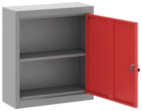 vidaXL Ντουλάπι Εργαλείων Τοίχου Κόκκινο 50x20x55 εκ. Ατσάλι