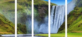 Εικόνα 5 τμημάτων εικονικός καταρράκτης στην Ισλανδία - 100x50