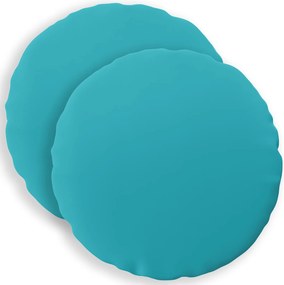 vidaXL Κάλυμμα Μαξιλαριού 2 pcs HEERLEN Τιρκουάζ Ø 50 cm Πολυεστέρας