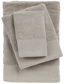 Σετ Πετσέτες 3τμχ Βαμβακερές Best 0834 Grey Das Home