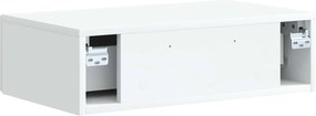 vidaXL Τραπεζάκι Τοίχου Λευκό 59 x 34,5 x 17 εκ. Επεξεργασμένο Ξύλο