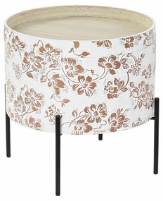 Βοηθητικό Τραπεζάκι DKD Home Decor Λευκό Μαύρο 38 x 38 x 39 cm