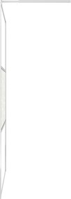 vidaXL Οθόνες ντους Ασημί 100 x 195 cm Γυαλί και Αλουμίνιο