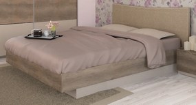 Κρεβάτι ξύλινο με δερμάτινη/ύφασμα MOKA 180x200 DIOMMI 45-216