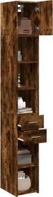 vidaXL Ντουλάπι Αποθήκευσης Στενό Δρυς 30x42,5x225 εκ. Επεξεργ. Ξύλο