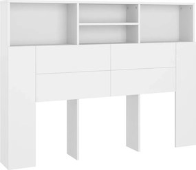 vidaXL Κεφαλάρι Ντουλάπι Λευκό 140x19x103,5 εκ.